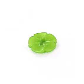 Bouton Polyester Glaïeul vert