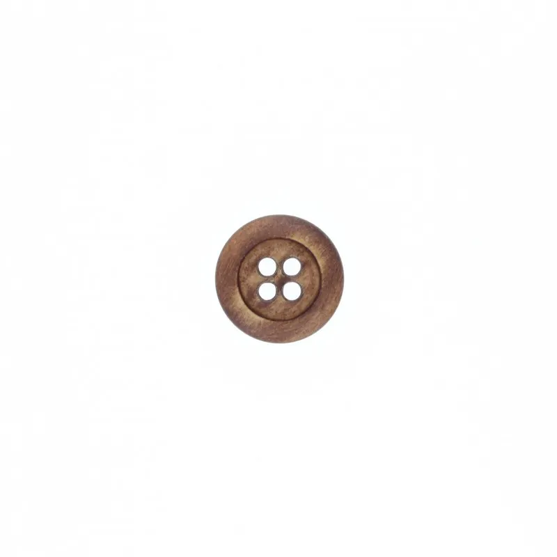 Bouton polyester Katri - marron