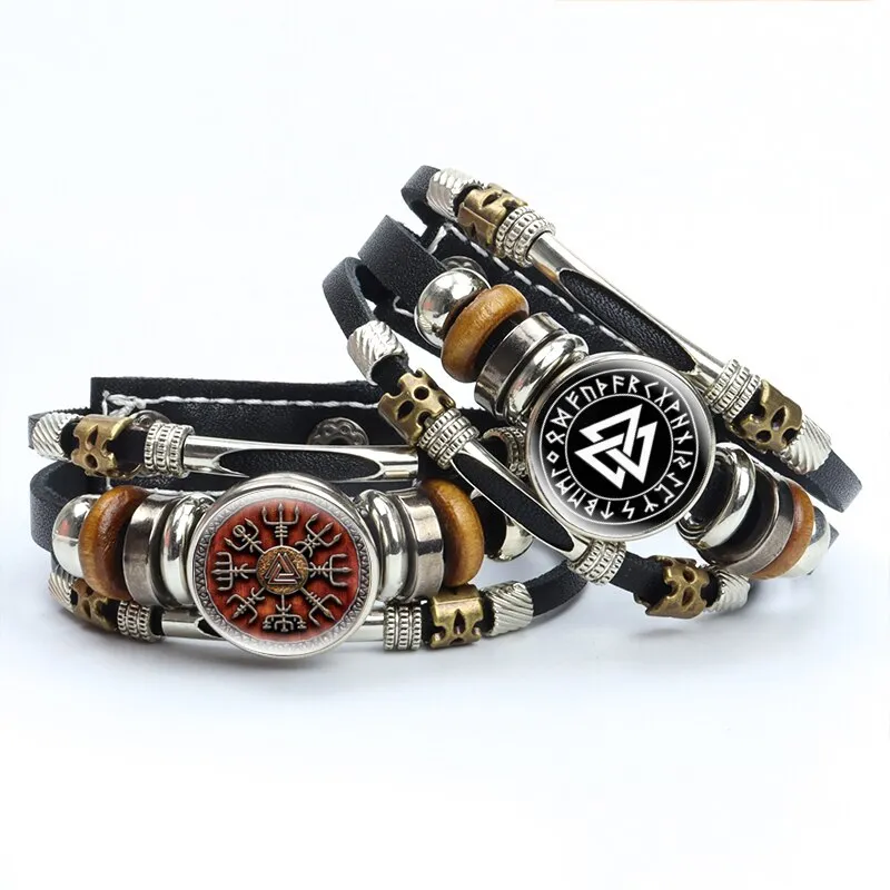 Bracelets en cuir style rétro hommes et femmes