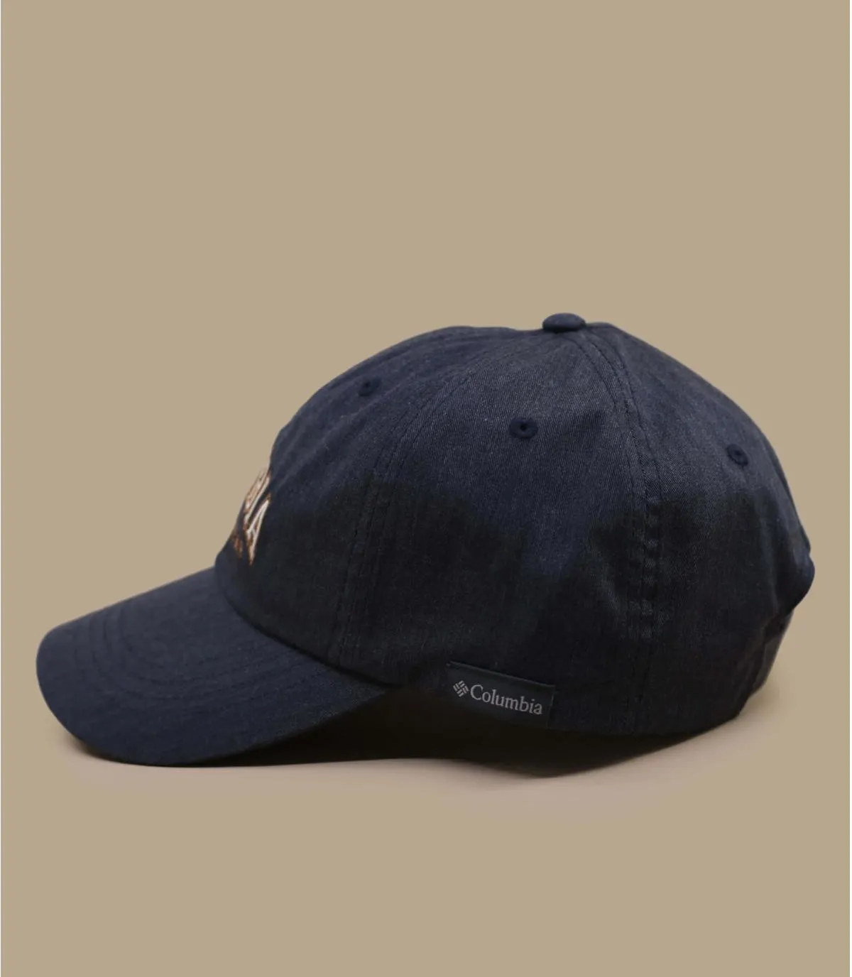 Casquette baseball bleu marine coton - Casquette Roc II Ball Arch nocturnal heather Columbia : Headict