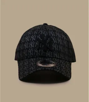 Casquette baseball noire imprimé NY - Casquette Team Monogram 9Forty New York Yankees New Era : Headict