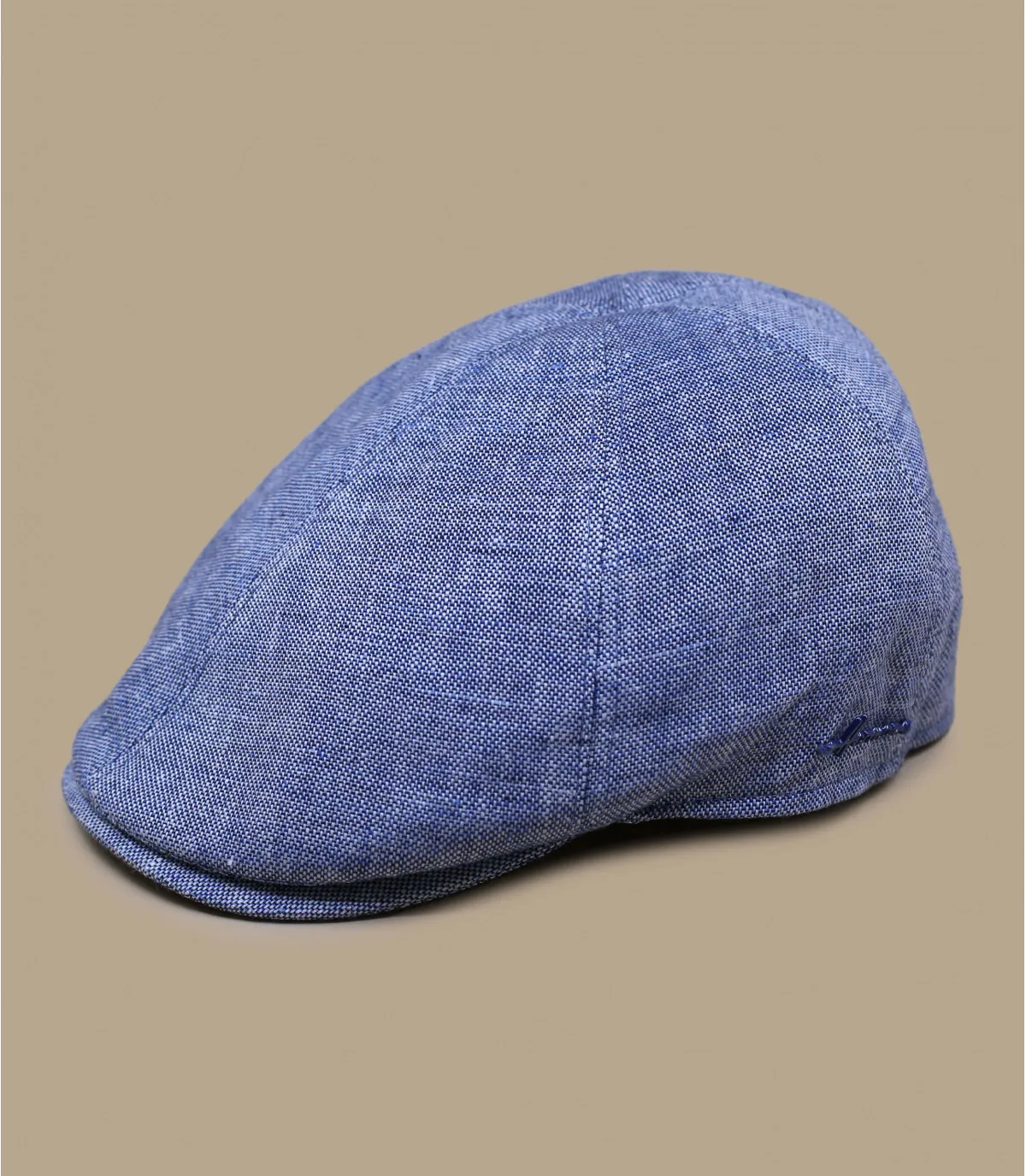 casquette lin bleu - Suez lin blue par Herman Headwear : Headict