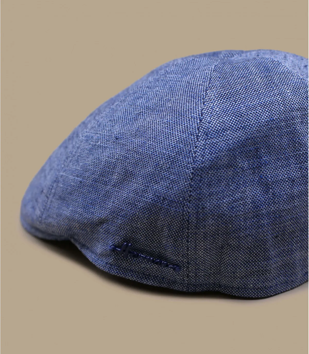 casquette lin bleu - Suez lin blue par Herman Headwear : Headict