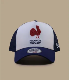 Casquette trucker bleu marine coq rouge FFR - Casquette   FFR Core Ef Trucker Co French Federation Of Rugby New Era : Headict