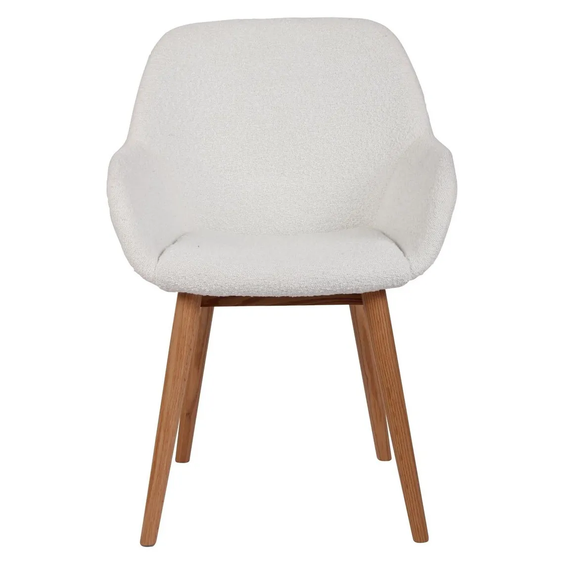 Chaise repas effet laine bouclette blanche | 3 Suisses