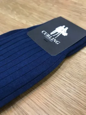 Chaussettes Carly en Fil d'Ecosse - Indigo