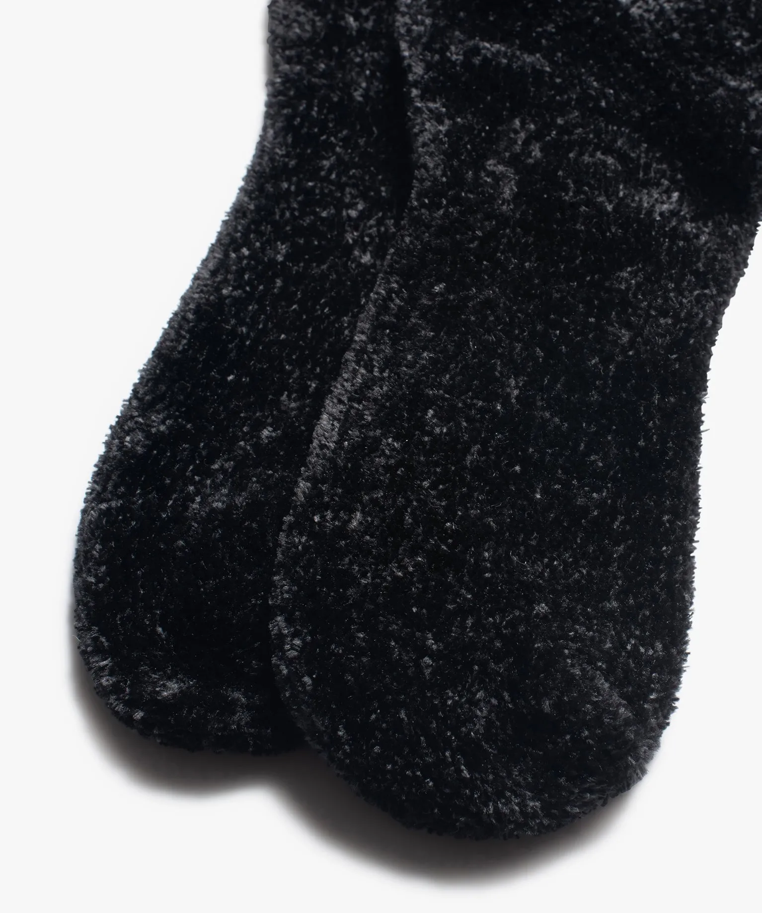 chaussettes en maille chenille douce et epaisse femme noir standard chaussettes