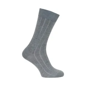 Chaussettes laine et soie gris moyen - Labonal : vente chaussettes ...