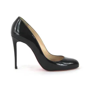 Christian Louboutin Escarpins en cuir vernis noir