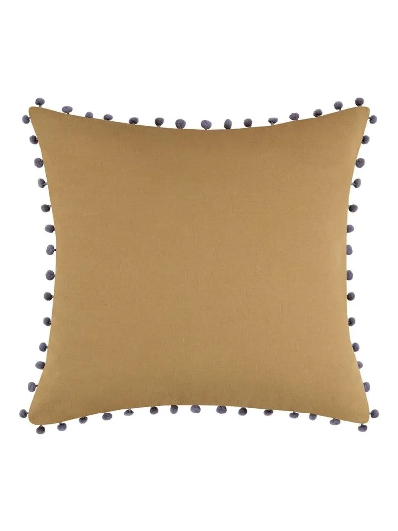 Coussin 40x40 cm Goldy camel coton - Marron