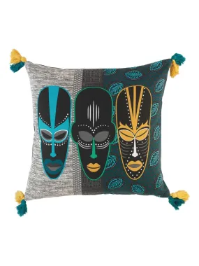 Coussin Totem - Bleu