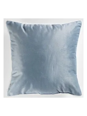 Coussin velours sherpa Australe - Bleu ciel