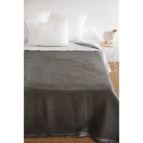 Couverture en pure laine double face VOLTA Gris anthracite | 3 Suisses