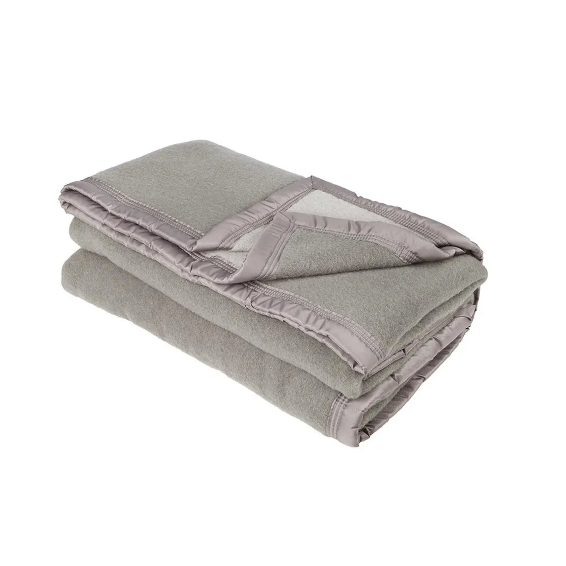 Couverture en pure laine double face VOLTA Gris anthracite | 3 Suisses