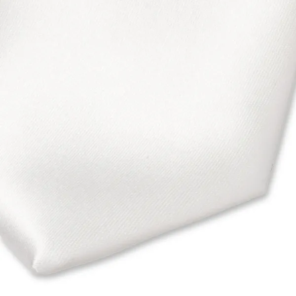 Cravates / Cravate blanche en satin polyester