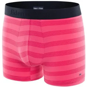 EDEN PARK Boxer Homme Coton RAYURES Rose ibis