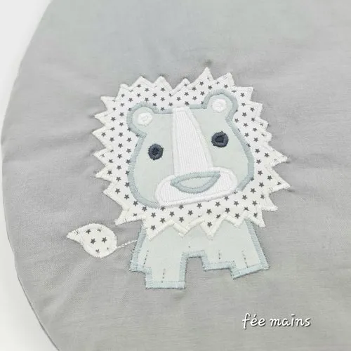 Gigoteuse 0-6 mois bébé mixte artisanale française en coton oeko tex avec lion