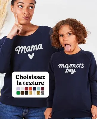 Hoodie femme Mama velours