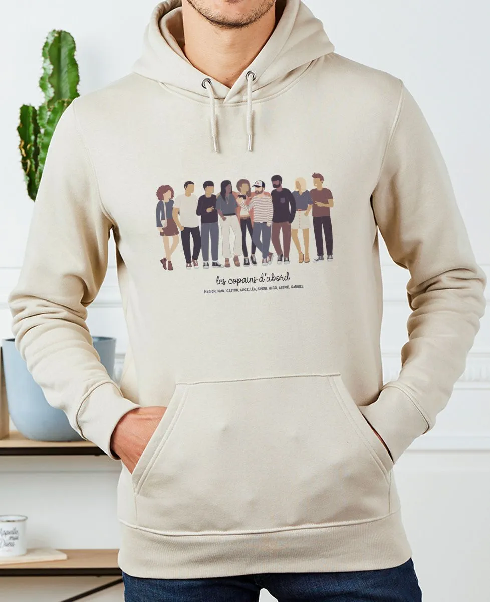 Hoodie homme Bande de potes personnalisé