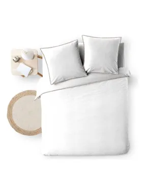 Housse de couette + 2 taies Collection Noemie - Blanc