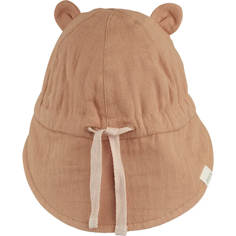 LIEWOOD - CASQUETTE BEBE REVERSIBLE RAYE VIEUX ROSE - littlecasba.com