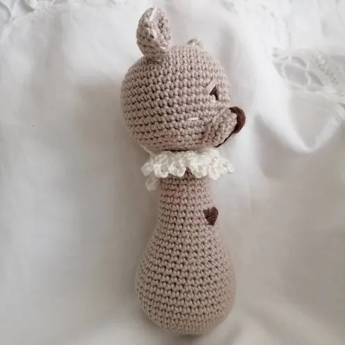 Ours en coton fait main au crochet