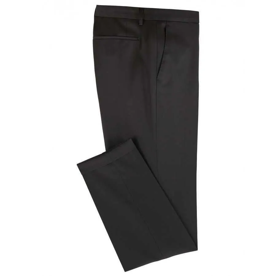 pantalon de costume noir laine vierge, sytle habillé, boss, slim fit