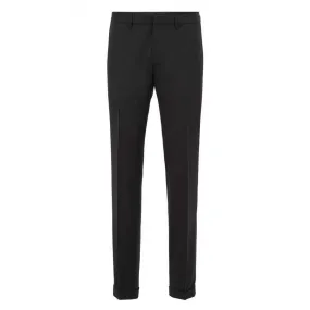 pantalon de costume noir laine vierge, sytle habillé, boss, slim fit