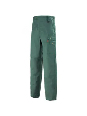 Pantalon de travail Homme avec ceinture reglagble vert fonce