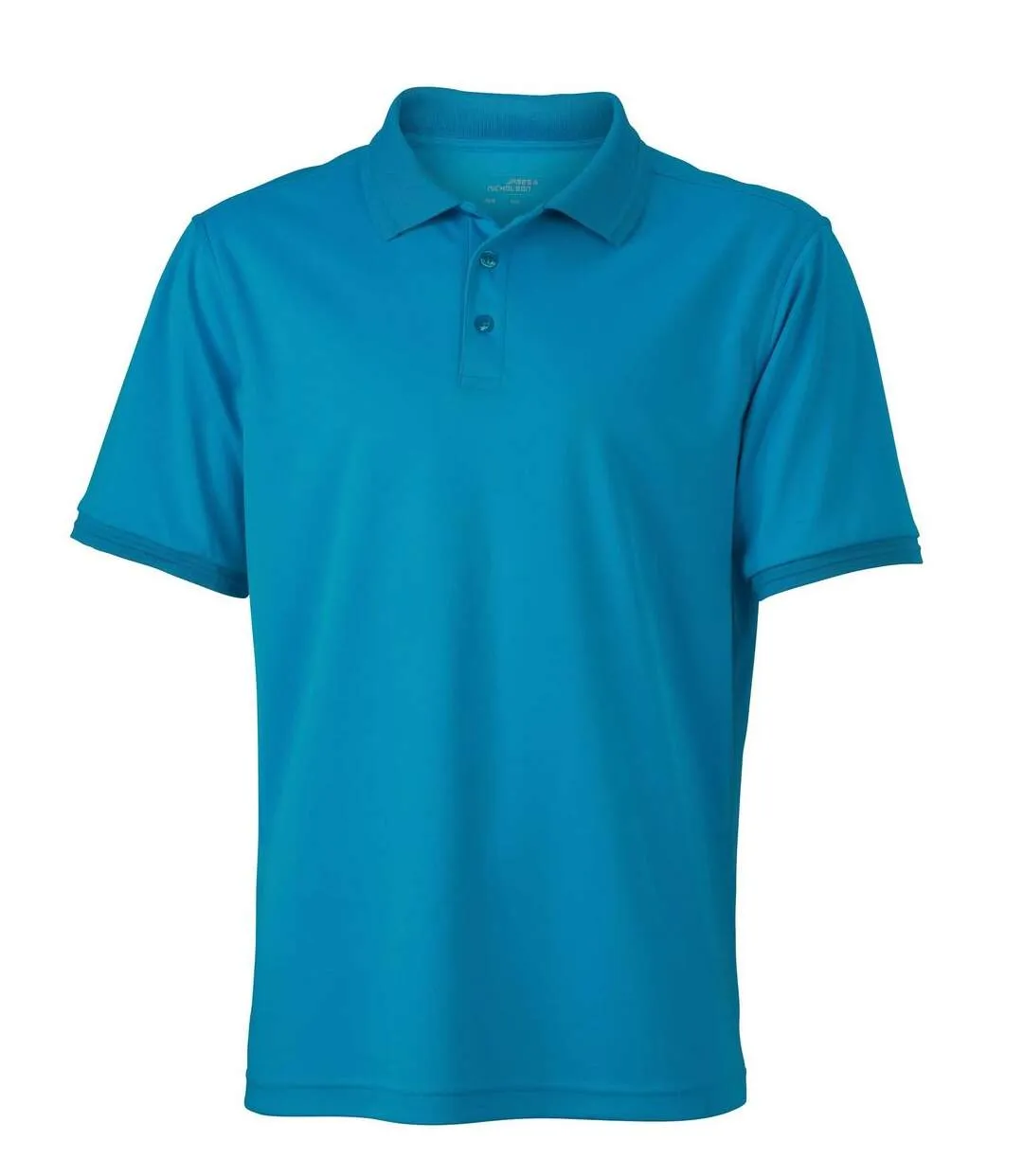 Polo micro-polyester HOMME JN576 - bleu turquoise