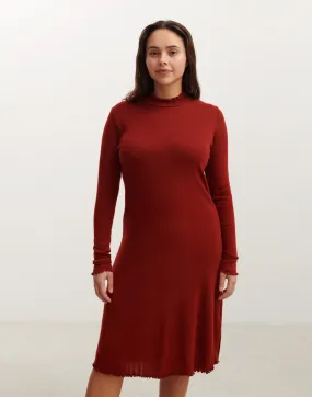 Robe en laine mérinos pour femme