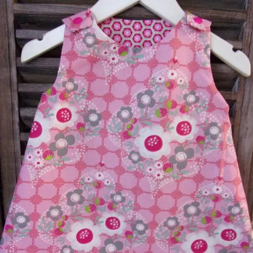 Robe reversible en coton oeko tex taille  1 an