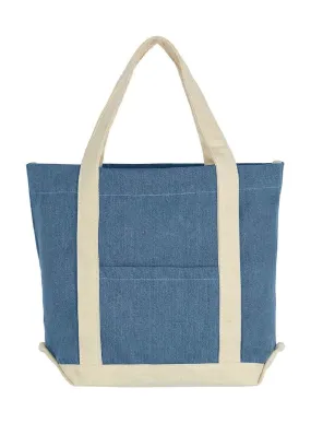 Sac cabas en toile denim - CA-3828 DS - bleu denim stone 