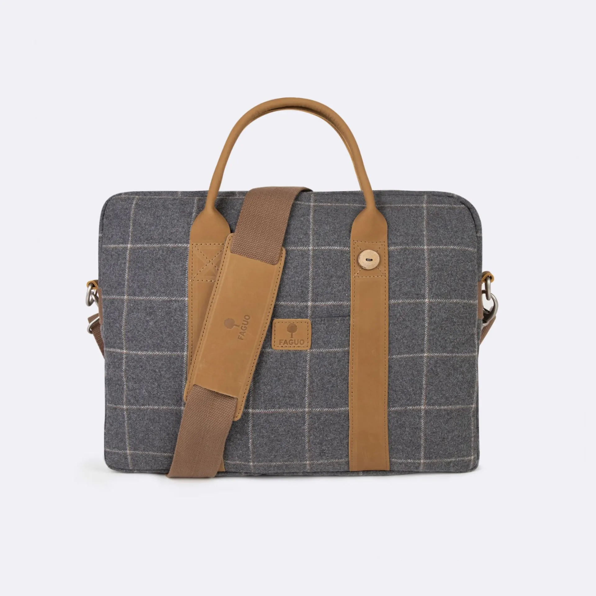 Sac d'ordinateur laine gris Laptop - FAGUO