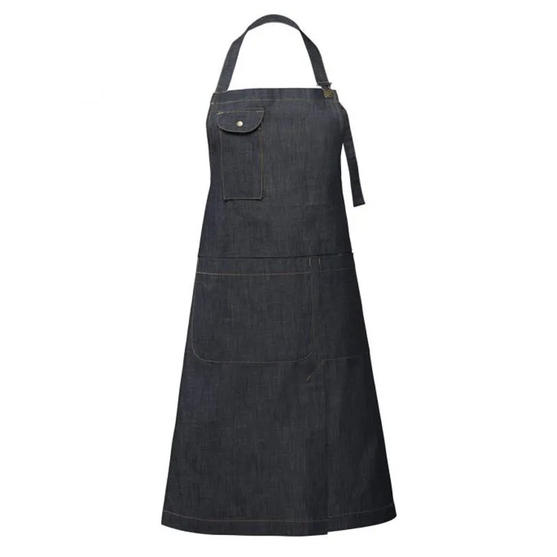 Tablier de cuisine à bavette VIGNOBLE denim - ROBUR