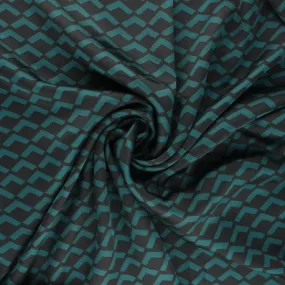 Tissu satin polyester Géoma - vert