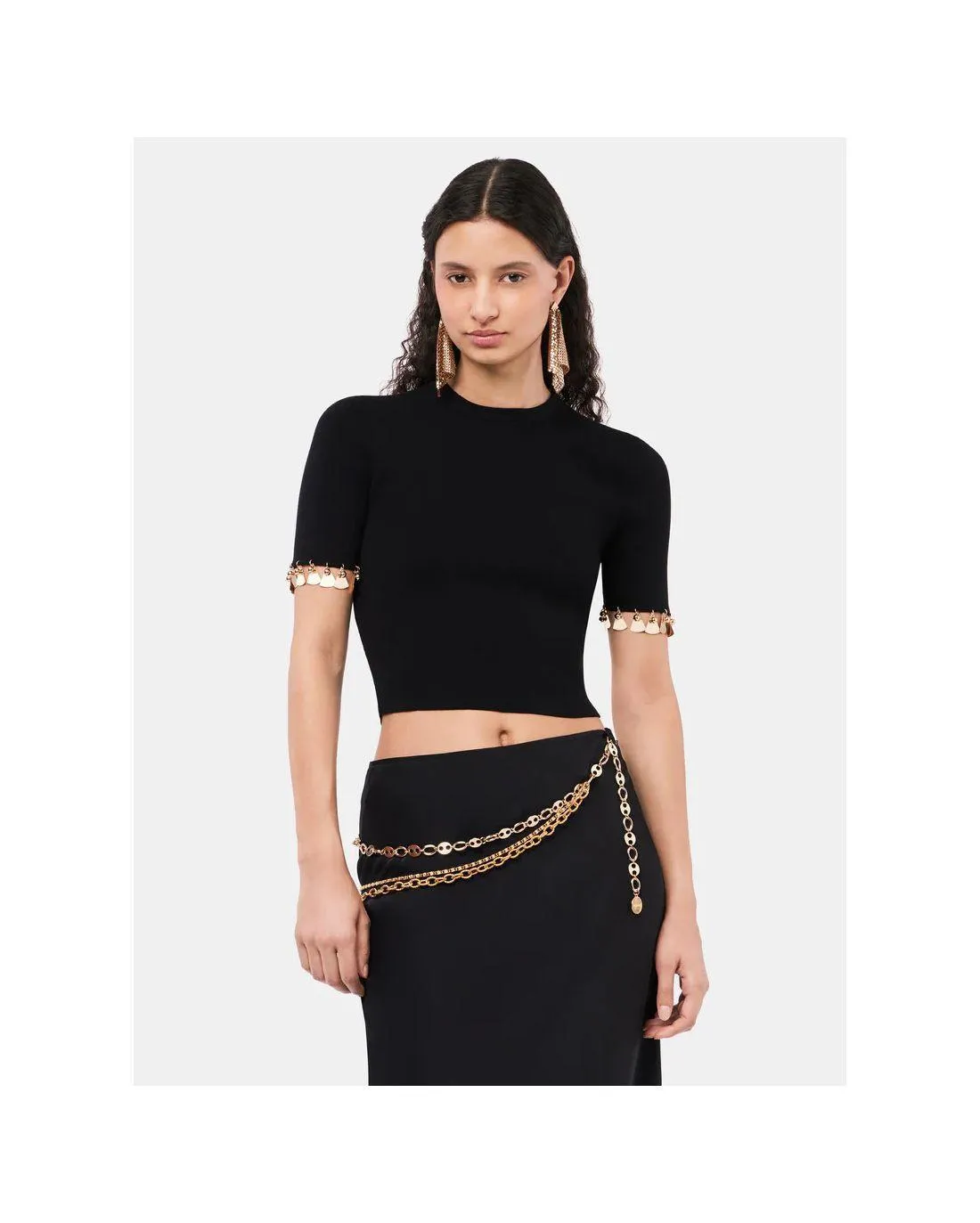 TOP BLACK GOLDEN STUD - Paco Rabanne | Chez Maman Rouen