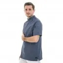 Veste de cuisine Shade Bleu Denim Homme Manches Courtes - MOLINEL